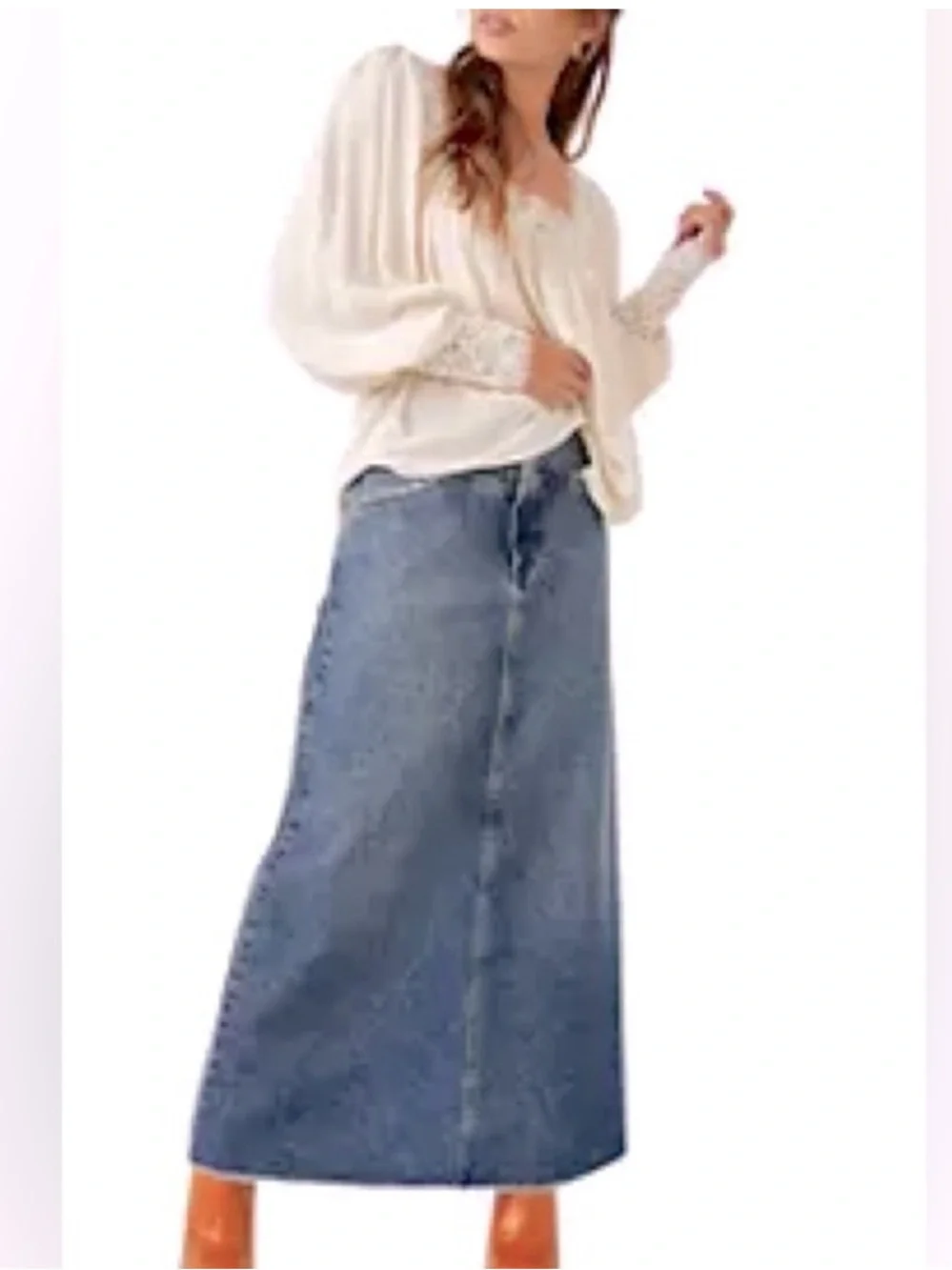 Free people Ivory Bohemian Top